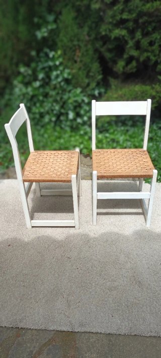 Pareja Sillas Cocina Mid-century Modernas