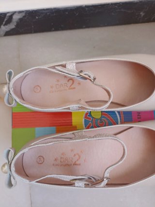 Zapatos de niña comunión dorados