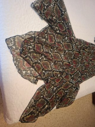 Vestido largo estampado serpiente sin estrenar