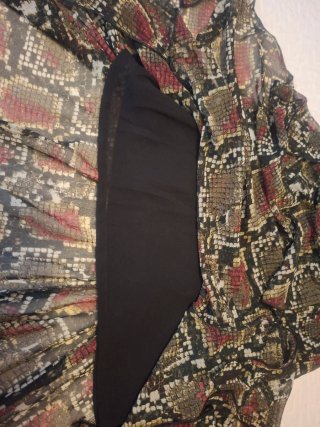 Vestido largo estampado serpiente sin estrenar