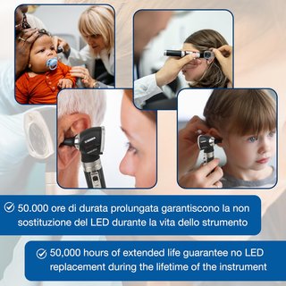 Gima otoscopio luz xenón halógeno