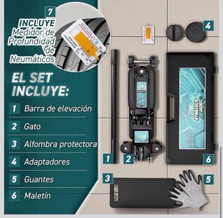 Gato Hidráulico 2.5 Toneladas TRESKO Profesional