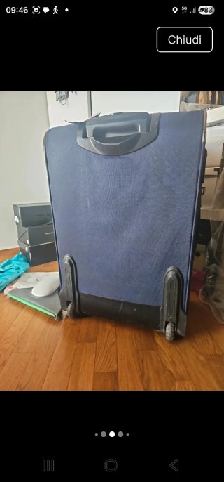 Set trolley blu Gian marco venturi semirigido