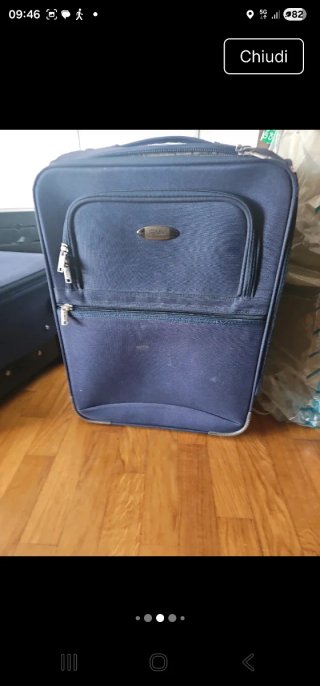 Set trolley blu Gian marco venturi semirigido