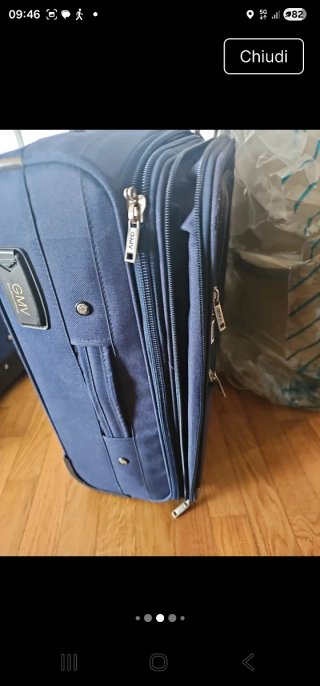 Set trolley blu Gian marco venturi semirigido