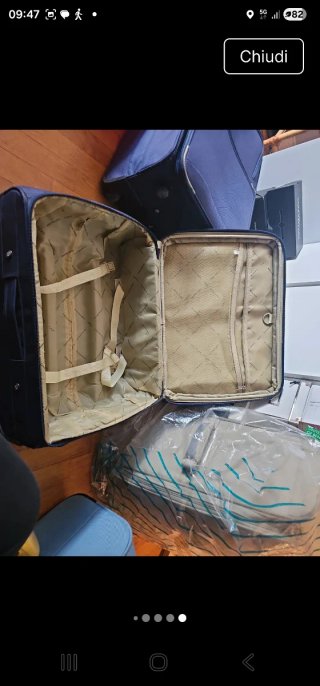 Set trolley blu Gian marco venturi semirigido
