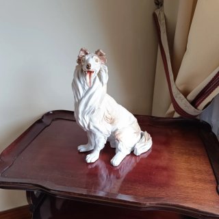 Perro Porcelana López Moreno Marrón/Blanco