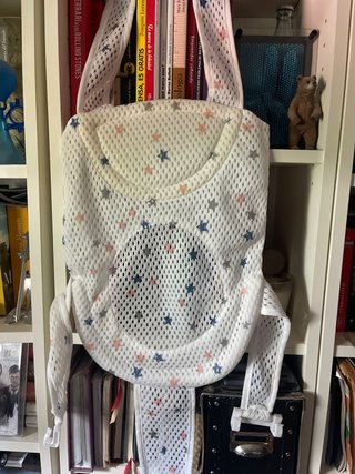 Portabebés Malla Estrellas Blanco Bañera