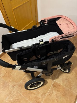 Bugaboo Donkey Doble Rosa  Capazos y silletas
