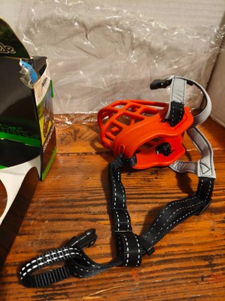 Museruola cane silicone rosso