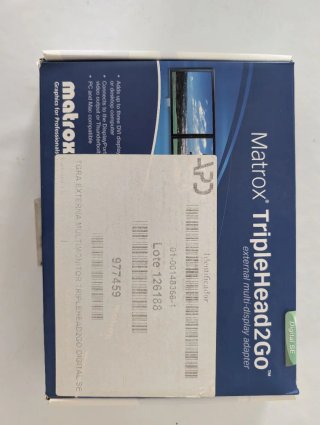 Matrox TripleHead2Go Digital SE + cables + caja