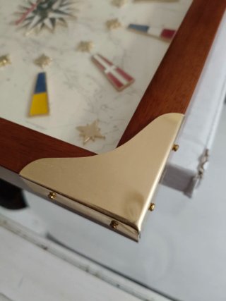Reloj de Pared Náutico con Mapa