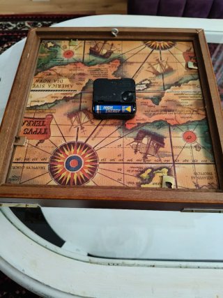 Reloj de Pared Náutico con Mapa