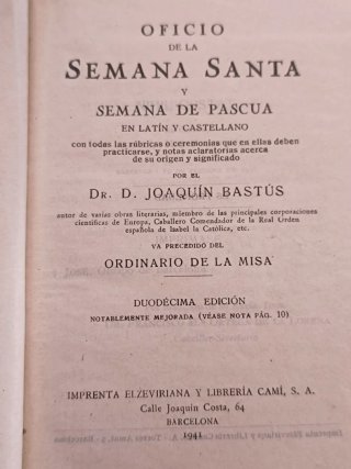 Oficio de Semana Santa