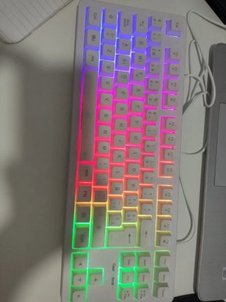 Teclado Mars Gaming MK023W Blanco