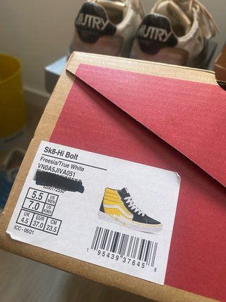 Zapatillas Vans Sk8-Hi Amarillas y Negras