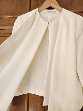 Americana Mango Blanca Talla M