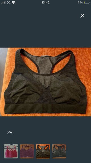 Top deportivo Decathlon negro ¡NUEVO!