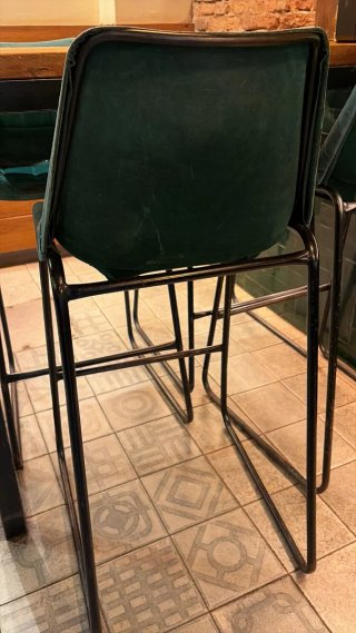 10 Taburetes Altos Bar rest Verde URGE