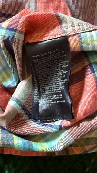 Camisa Tommy Hilfiger cuadros multicolor