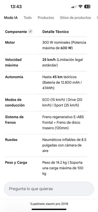 Patinete Eléctrico Xiaomi Mi Pro 365