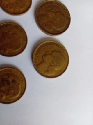 Lote 5 monedas Francos Francia 20 y 50