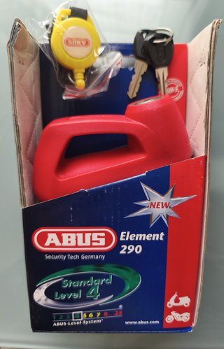 ABUS Element 290 Candado Antirrobo Rojo