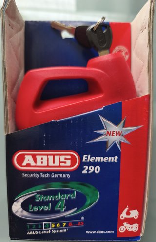 ABUS Element 290 Candado Antirrobo Rojo