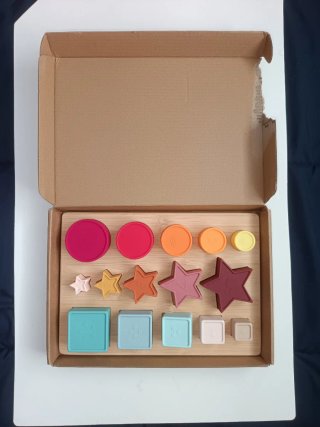 Puzzle Montessori Bambú y Silicona BPA