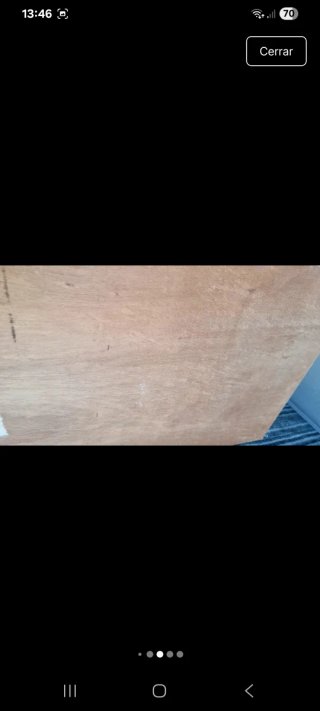 Estantería de madera con 4 cajones