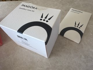 Conjunto Pandora Anillo, Pulsera, set de limpieza