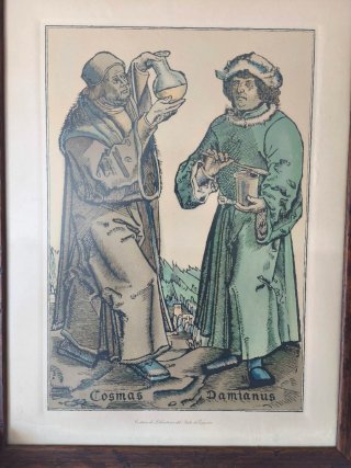 Litografía San Cosme y San Damián