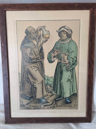 Litografía San Cosme y San Damián