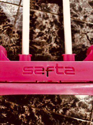 Carrito para mochila escolar rosa