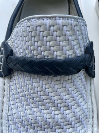 Zapatos Giorgio Armani Azul y Blanco