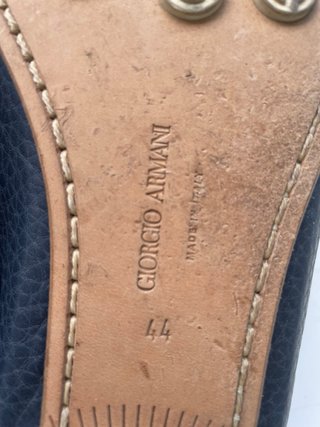 Zapatos Giorgio Armani Azul y Blanco