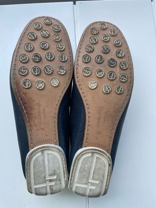 Zapatos Giorgio Armani Azul y Blanco