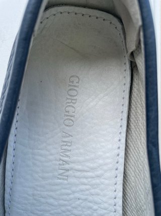 Zapatos Giorgio Armani Azul y Blanco