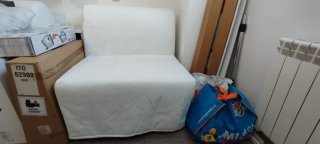 Sillón cama IKEA blanco
