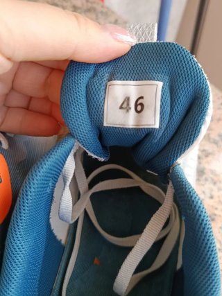 Scarpe sportive uomo Luoxtrear grigie/blu