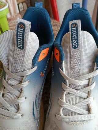 Scarpe sportive uomo Luoxtrear grigie/blu
