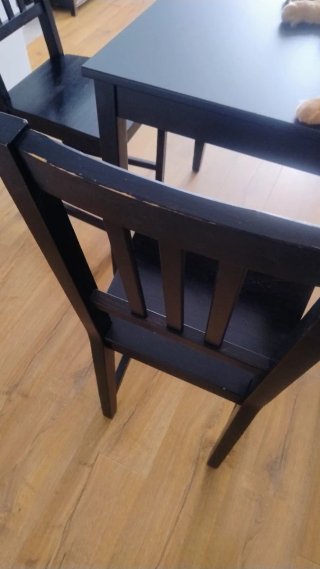 Juego comedor de Ikea mesa cuadrada + 4 sillas.