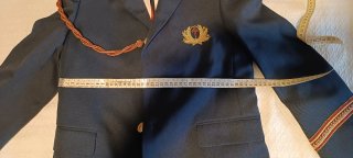 Traje Almirante Aviación Negro, Rojo y Dorado