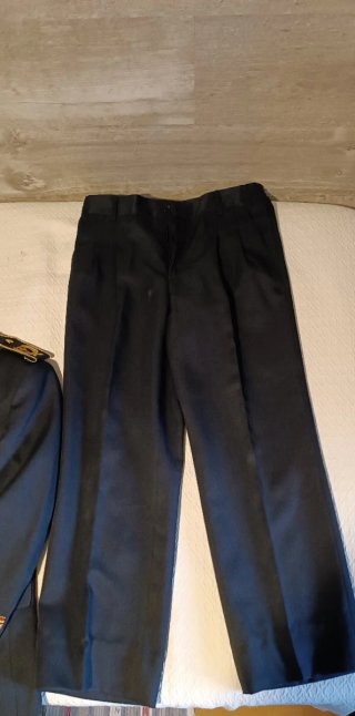 Traje Almirante Aviación Negro, Rojo y Dorado