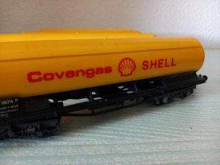 4 Vagones Shell Lima H0