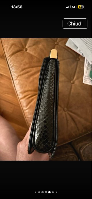 Borsa donna vintage in pelle nera