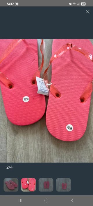 Chanclas sandalias rosas nuevas