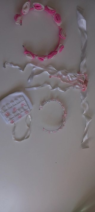 Diadema, cinturón y limosnera comunión