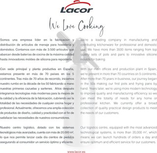 Bottiglia in acciaio inossidabile da cucina Lacor