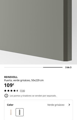 Puerta Reinsvoll IKEA  3 puertas precio por unidad